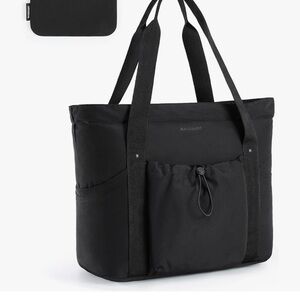 Black over the shoulder tote bag